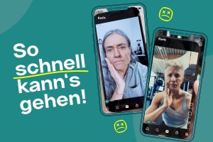 In 1 Sekunde um 40 Jahre gealtert. Wie eine Versicherung junge Menschen dazu bringt, an ihre Pension zu denken.